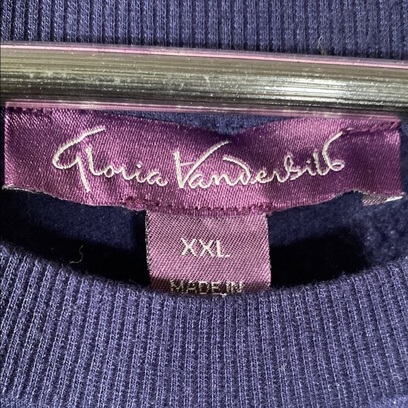 Floral Navy Pullover Sweatshirt with Yellow XXL - Picture 2 of 4